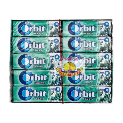 Chicles Orbit Grageas Eucalipto 30 Unidades