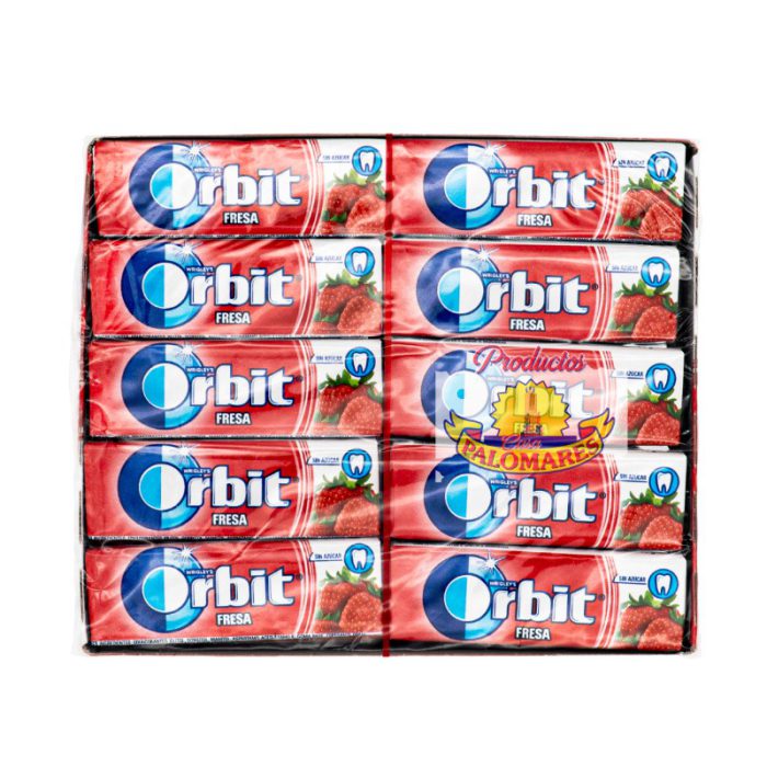 Chicles Orbit Grageas Fresa 30 Unidades