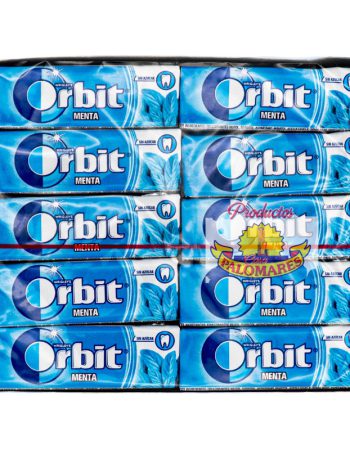 Chicles Orbit Grageas Menta 30 Unidades